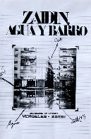 Cartel: Zaid&iacute;n, barro y agua.