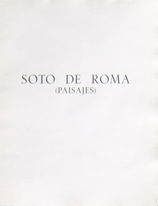 Portadilla interior de Soto de Roma.