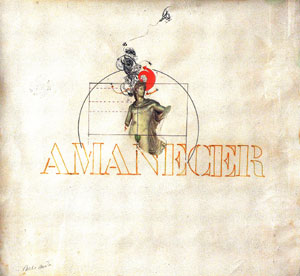 Amanecer. Collage sobre papel. 50 x 50 cm.